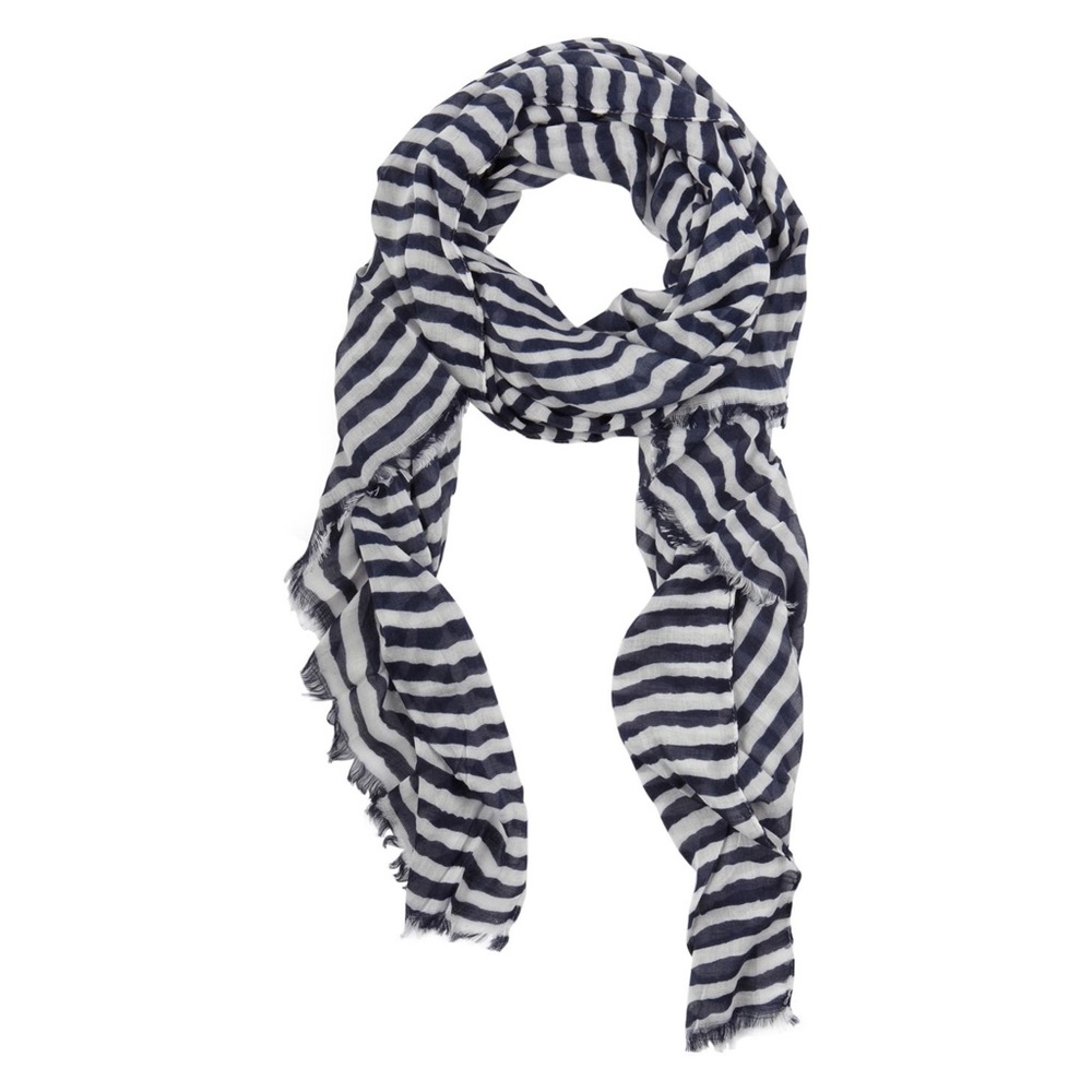 Aldo Navy & White Scarf